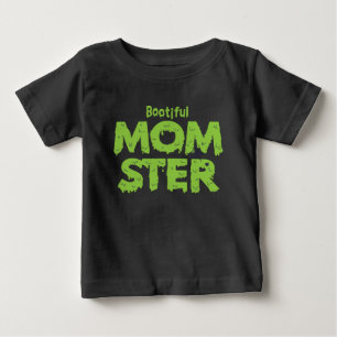 Bootie Momster Mama Funny Halloween Puns Baby T-shirt