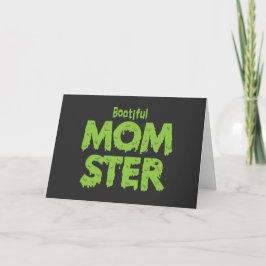 Bootie Momster Mama Funny Halloween Puns Karte