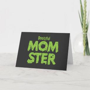 Bootie Momster Mama Funny Halloween Puns Karte