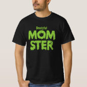 Bootie Momster Mama Funny Halloween Puns T-Shirt (Vorderseite)