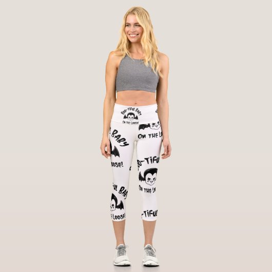 Bootiful Baby auf dem Lose Halloween Capri Leggings (Vorderseite)