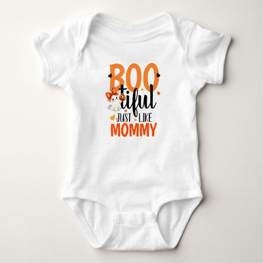 Bootiful Baby Girl's First Halloween Baby Bodysuit Baby Strampler (Vorderseite)