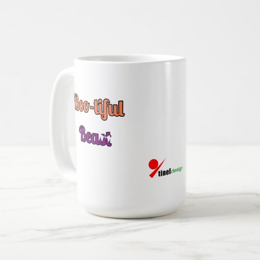 Bootiful Beast - Funny Halloween Pet Lover Kaffeetasse (Vorderseite Links)