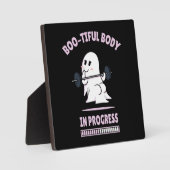 Bootiful Body - Funny Halloween Ghost Gym Lifting Fotoplatte (Vorderseite)