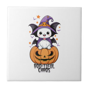 Bootiful Chaos   Fledermäuse, Hasen und Kürbiskins Fliese
