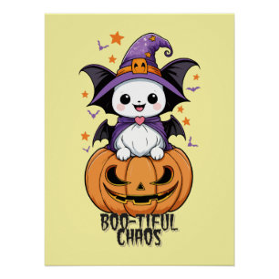 Bootiful Chaos Fledermäuse, Hasen und Kürbiskins Poster