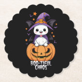 Bootiful Chaos | Fledermäuse, Hasen und Kürbiskins Untersetzer (Vorderseite)