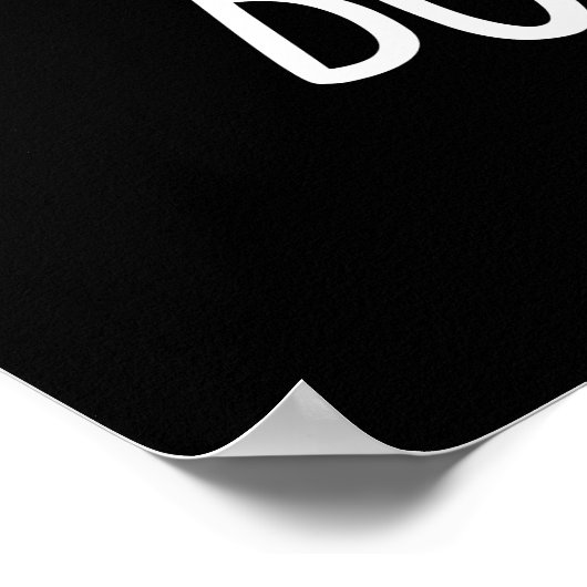 Bootiful Funny Girly Halloween Ghost Pub Poster (Ecke)