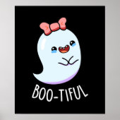 Bootiful Funny Girly Halloween Ghost Pub Poster (Vorne)