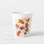 Bootiful Funny Halloween Coquette Bow Pumpkin Milchtasse (Vorderseite)