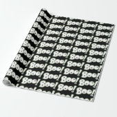 Bootiful Ghost Cartoon Briefe Boo Halloween Auge Geschenkpapier (Ungerollt)