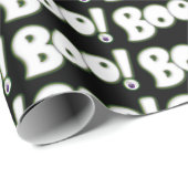 Bootiful Ghost Cartoon Briefe Boo Halloween Auge Geschenkpapier (Rolleneckpunkt)