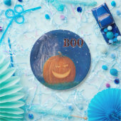 Bootiful Halloween großer Kürbis u. Geist Pappteller (Party)