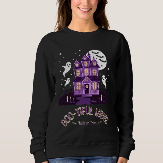 Bootiful Halloween Themed Sweatshirt (Vorderseite)