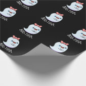 Bootiful Lustiger Mädchen-Halloween-Geist Pun Geschenkpapier (Ecke)