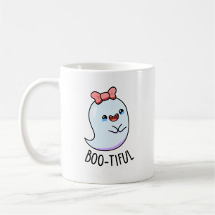 Bootiful Lustiger Mädchen-Halloween-Geist-Wortspie Kaffeetasse