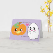 BOOtiful Pumpkin Liebe Grußkarte Karte (Gelbe Blume)