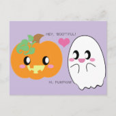 BOOtiful Pumpkin Liebe Postcard Postkarte (Vorderseite)