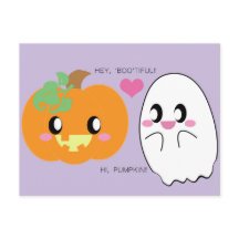BOOtiful Pumpkin Liebe Postcard