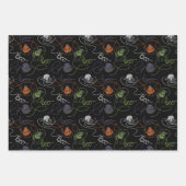 Bootigezähmtes Schwarzes Katzen und GarnHalloween Geschenkpapier Set (Vorderseite 2)