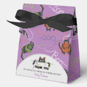 Bootigezähmtes Schwarzes Katzen und GarnHalloween Geschenkschachtel (Vorderseite)