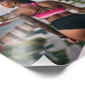 Bootilicious Babe in Raunchy Outfit in Ghetto Fotodruck (Ecke)