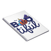 Bootischer Halloween Funny Unicorn Pumpkin Laterne Notizblock (Rechte Seite)