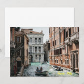 Bootkanal Venedig Einladung (Vorne/Hinten)