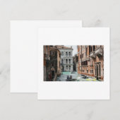 Bootkanal Venedig Einladung (Vorne/Hinten)