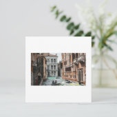 Bootkanal Venedig Einladung (Stehend Vorderseite)