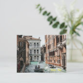 Bootkanal Venedig Feiertagspostkarte (Stehend Vorderseite)
