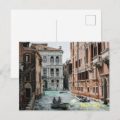 Bootkanal Venedig Feiertagspostkarte (Vorne/Hinten)