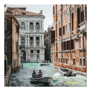 Bootkanal Venedig Fotodruck