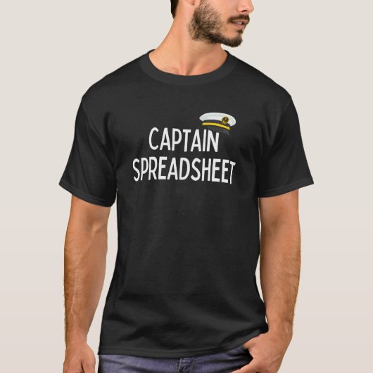 Bootkapitän Tabellenkalkulation - Süße Tabellenkal T-Shirt (Vorderseite)