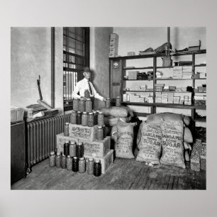 BOOTLEG BUST - JAIL EVIDENCE ROOM 1929 POSTER