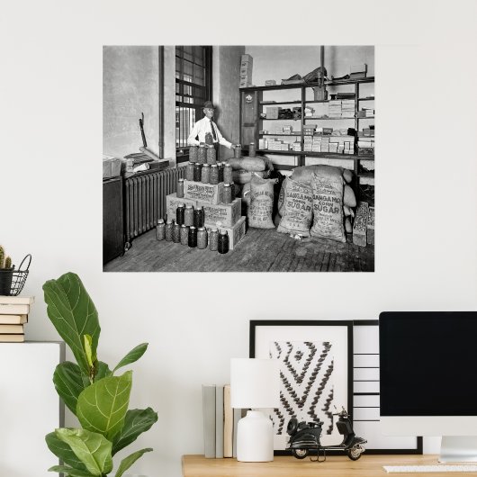 BOOTLEG BUST - JAIL EVIDENCE ROOM 1929 POSTER (Heimbüro)