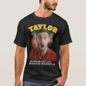 Bootleg-Konzerfoto und Text Personalisierter Spaß T-Shirt (Vorderseite)