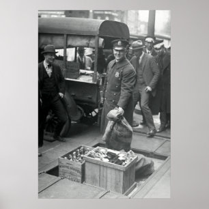 BOOTLEG-LIQUOR-RAID 1923 POSTER