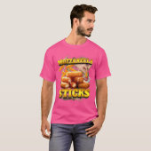 Bootleg Mozzarella Cheese Sticks 90S Bootleg Rap T-Shirt (Vorne ganz)