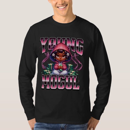 Bootleg-Stil junge Mogulin T-Shirt (Vorderseite)