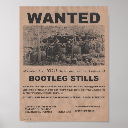 Bootleg Stills Poster (Vorne)