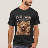Bootleg Style Rap T-Shirt Goldendoodle Dog Design (Vorderseite)