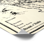 BOOTLEGGERS MAP of the U. S. 1926 Poster (Ecke)