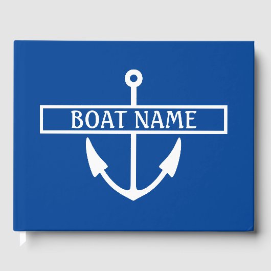 Bootname Anchor Gästebuch (Vorderseite)