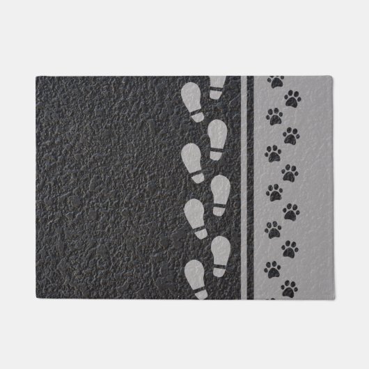 Bootprint u. Tatzen-Fußmatte Fußmatte (Vorderseite)