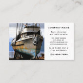 Bootreinigungs-Servicekarte Visitenkarte (Vorderseite)
