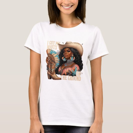 Boots am Boden T-Shirt (Vorderseite)