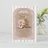 Boots and Bling Cowboy Cowgirl Couples Shower  Einladung (Stehend Vorderseite)