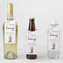 Boots and Bows Bottle Hanger Tags Flaschenanhänger