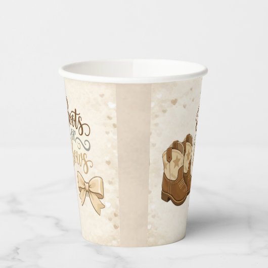 Boots and Bows Paper Cup Pappbecher (Links)